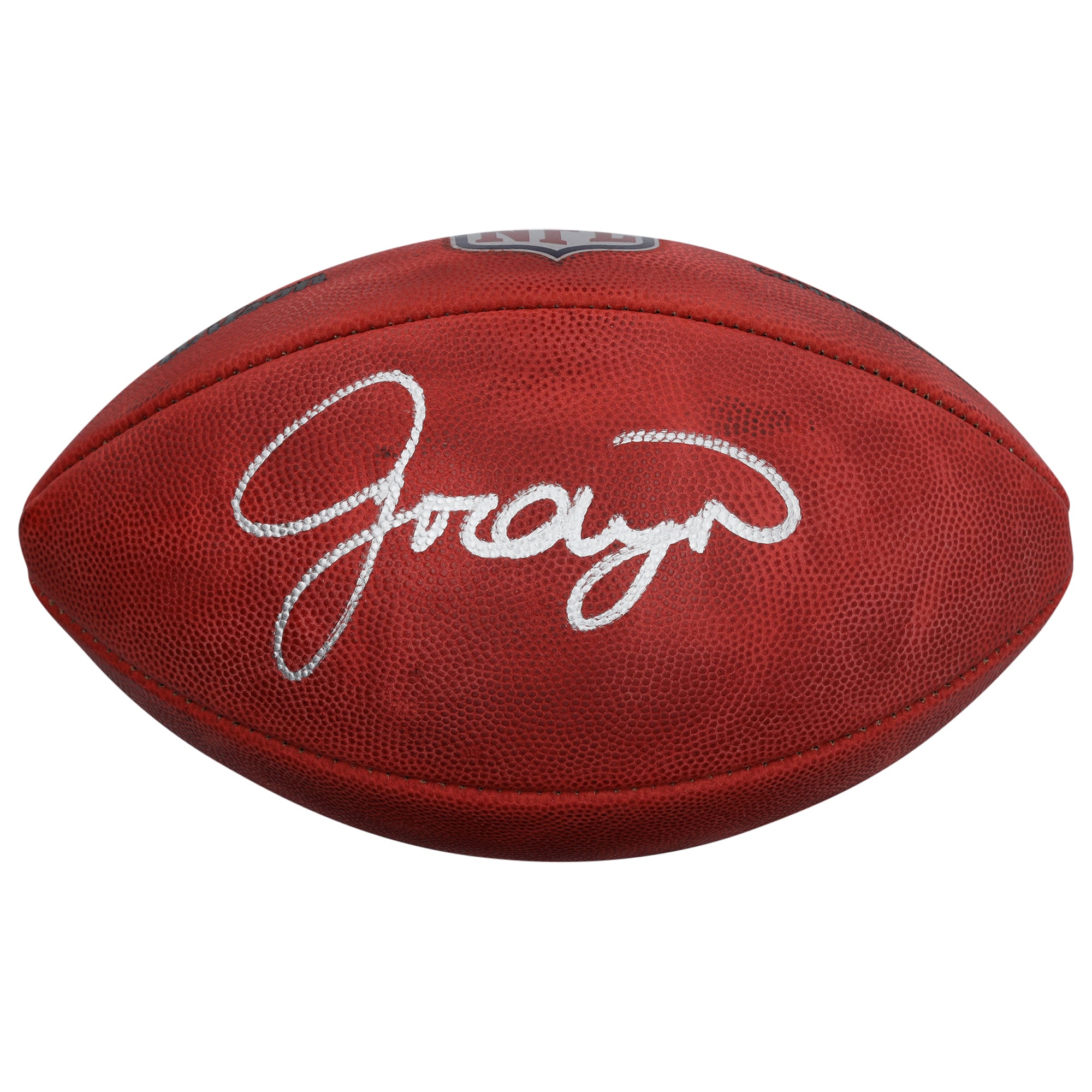 Ballon de football Wilson Duke en couleur autographié par Jordyn Tyson, des Saints de la Nouvelle-Orléans